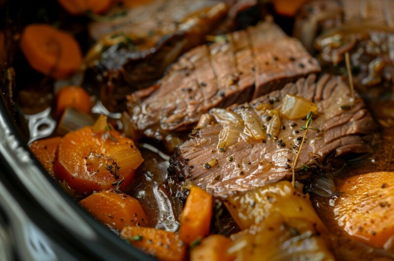 Old Fashioned Pot Roast in a Slow Cooker