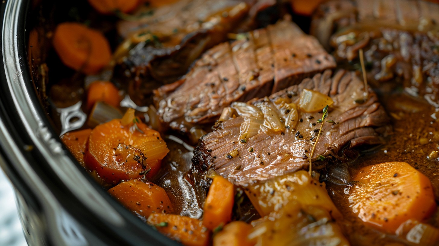 Old Fashioned Pot Roast in a Slow Cooker