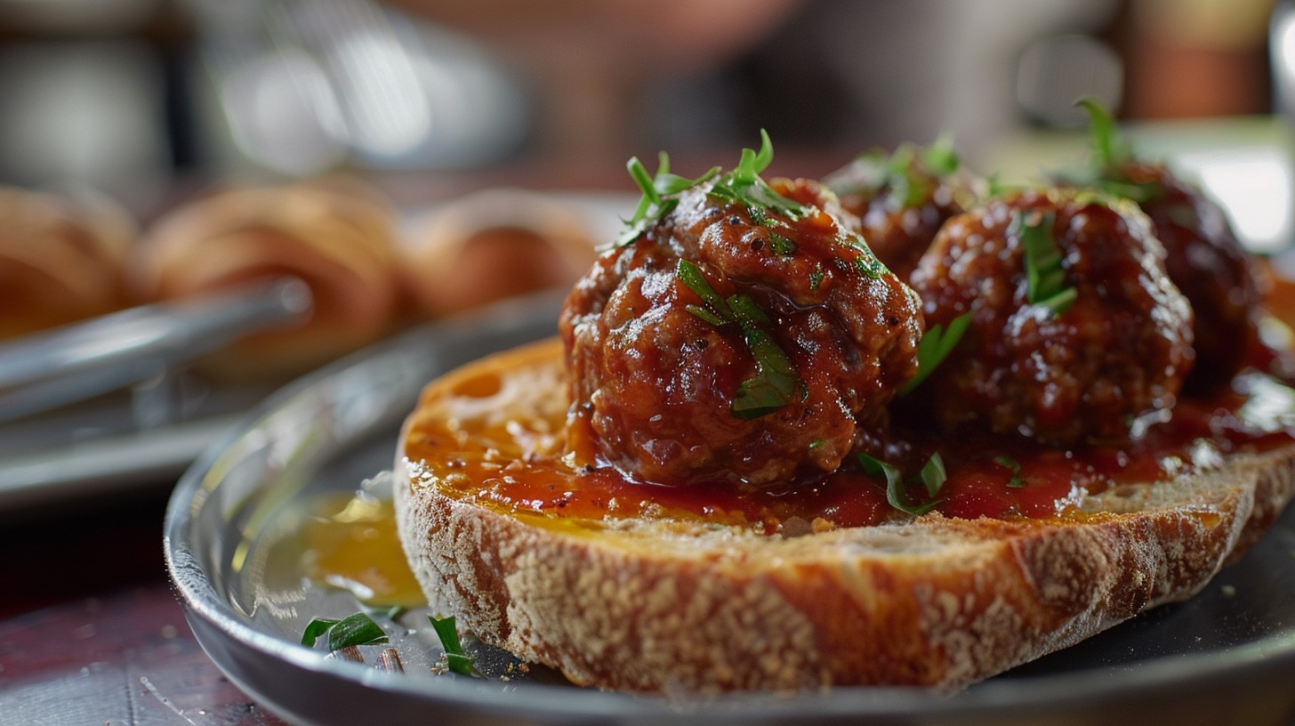 Saucy Meatballs in a Slow Cooker