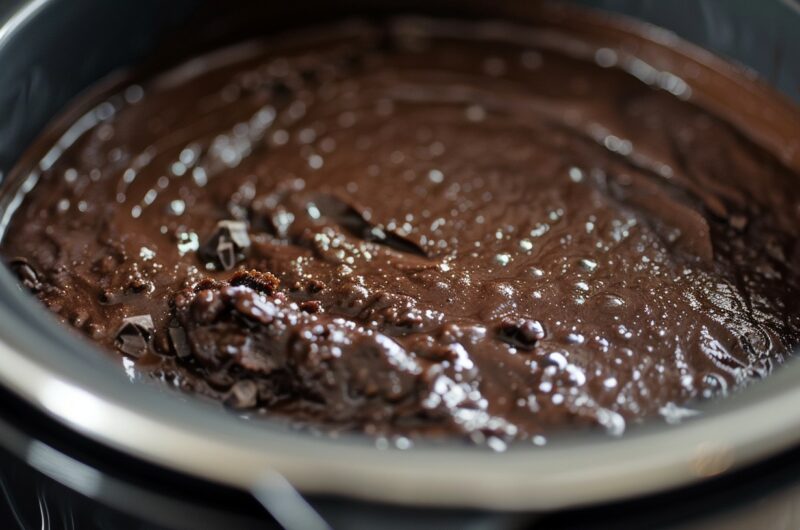 Steamed Chocolate Pudding in a Slow Cooker